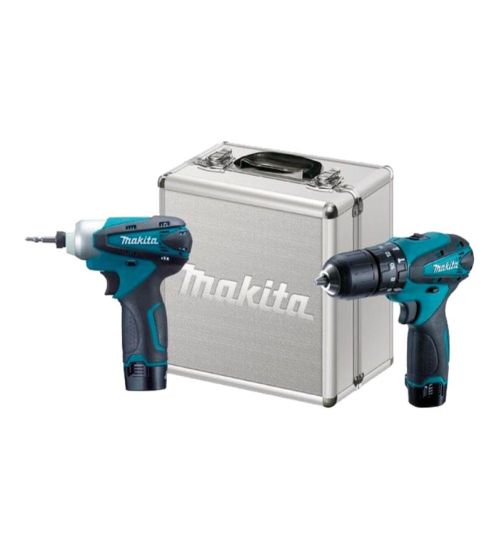 SET TALADRO + ATORNILLADOR BATERIA MAKITA DK1493  12V